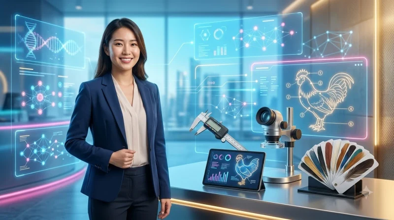 Chi tiết khuôn mặt và đôi mắt tinh anh của gà tre đá cựa