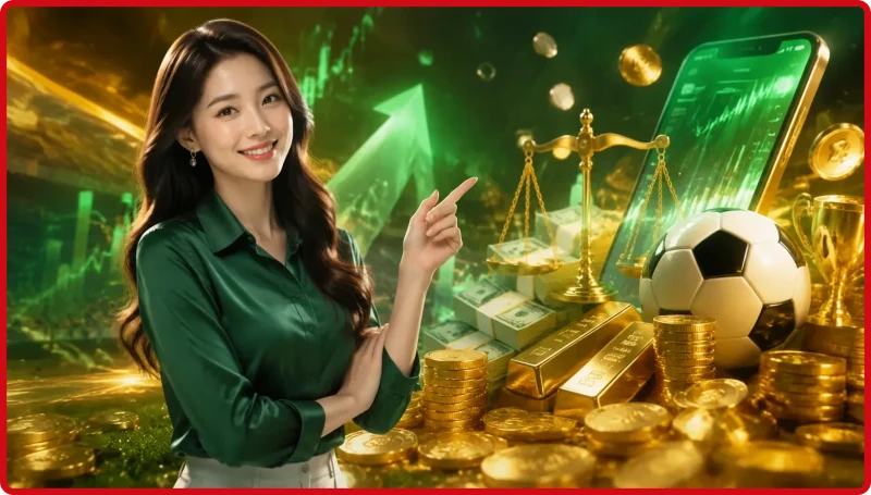 Minh họa khái niệm cơ bản về kèo Moneyline, chỉ ra việc chọn đội thắng cuộc.